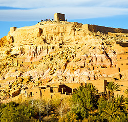 Image showing africa in morocco the old contruction and the historical village