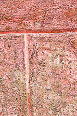 Image showing red tile in morocco  abstract wall brick