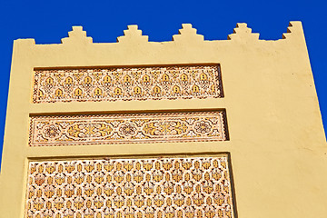 Image showing   tile in morocco africa texture abstract wall brick