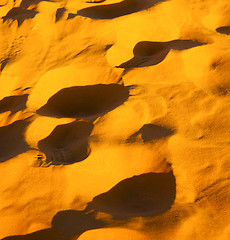 Image showing the brown sand dune in the sahara morocco desert 