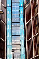 Image showing windows in the city   skyscraper  building