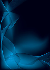 Image showing electric blue flow stroke