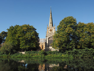 Image showing Holy Trinity church in Stratford upon Avon