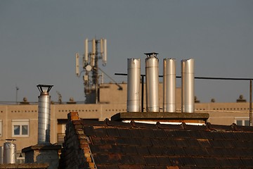 Image showing Roofs and chimneys