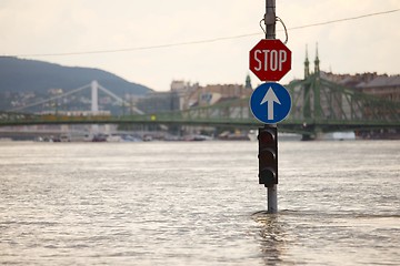 Image showing Flooded street