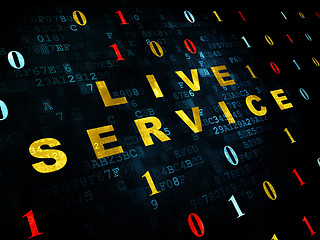 Image showing Business concept: Live Service on Digital background