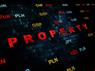 Image showing Finance concept: Property on Digital background