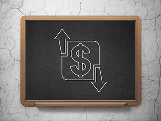 Image showing Finance concept: Finance on chalkboard background