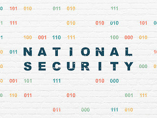 Image showing Safety concept: National Security on wall background