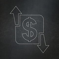 Image showing Business concept: Finance on chalkboard background