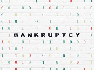 Image showing Finance concept: Bankruptcy on wall background