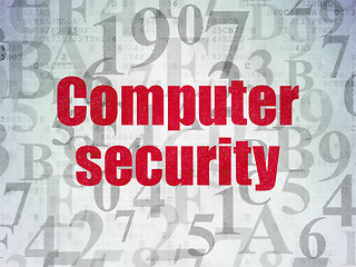 Image showing Safety concept: Computer Security on Digital Paper background