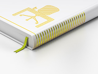 Image showing Finance concept: closed book, Office on white background