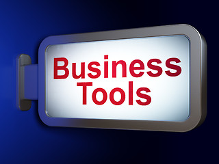 Image showing Finance concept: Business Tools on billboard background