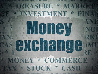 Image showing Banking concept: Money Exchange on Digital Paper background