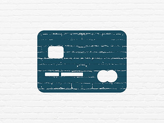 Image showing Money concept: Credit Card on wall background