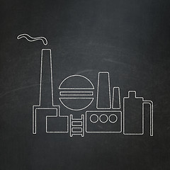 Image showing Finance concept: Oil And Gas Indusry on chalkboard background