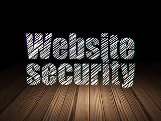 Image showing Security concept: Website Security in grunge dark room