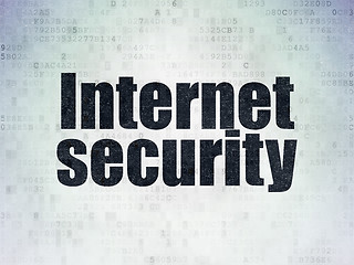 Image showing Safety concept: Internet Security on Digital Paper background