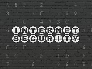 Image showing Security concept: Internet Security on wall background