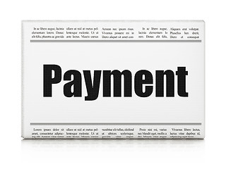 Image showing Money concept: newspaper headline Payment