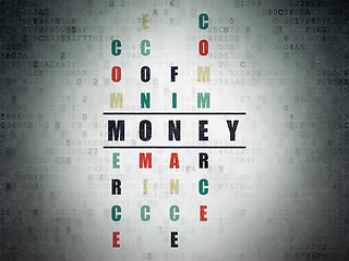 Image showing Money concept: Money in Crossword Puzzle