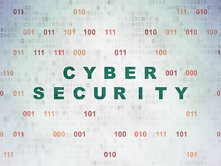 Image showing Security concept: Cyber Security on Digital Paper background