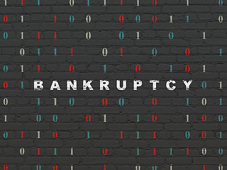 Image showing Business concept: Bankruptcy on wall background