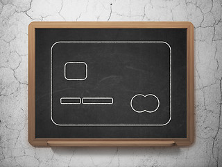 Image showing Banking concept: Credit Card on chalkboard background