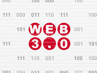 Image showing Web development concept: Web 3.0 on wall background