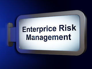 Image showing Finance concept: Enterprice Risk Management on billboard background
