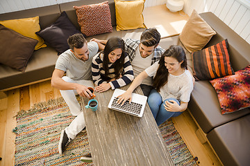 Image showing Friends studying