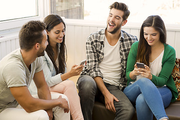 Image showing Friends meeting at the coffee shop