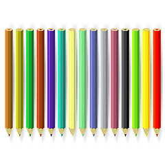 Image showing Set of Colorful Pencils