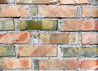 Image showing fragment of brick wall