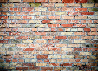 Image showing fragment of brick wall