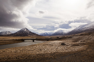 Image showing Impressive volcano mountain landscape in Iceland