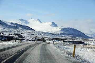 Image showing Ring road in Iceland, spring