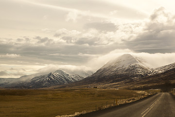 Image showing Impressive volcano mountain landscape in Iceland