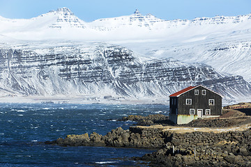 Image showing House at the East coast of Iceland