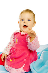 Image showing Cheerful baby girl