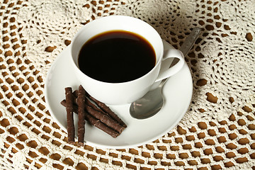 Image showing Coffee and sweets