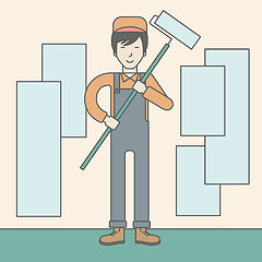 Image showing Window-cleaner.