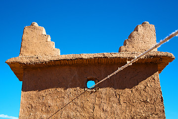 Image showing moroccan old wall and brick in   city