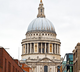 Image showing st paul cathedral in london england old construction and religio