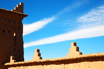 Image showing moroccan old wall and brick in antique  