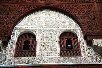 Image showing moroccan old wall and brick in   city