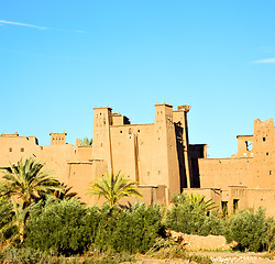 Image showing africa in morocco the old contruction and the historical village