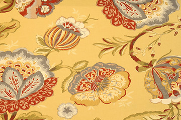 Image showing Floral pattern yellow