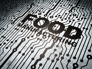 Image showing Industry concept: circuit board with Food Manufacturing